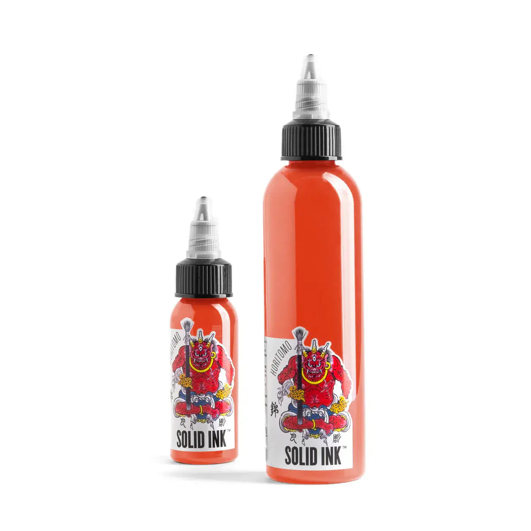 two Bottles of Solid ink Horitomo Shu in a white background